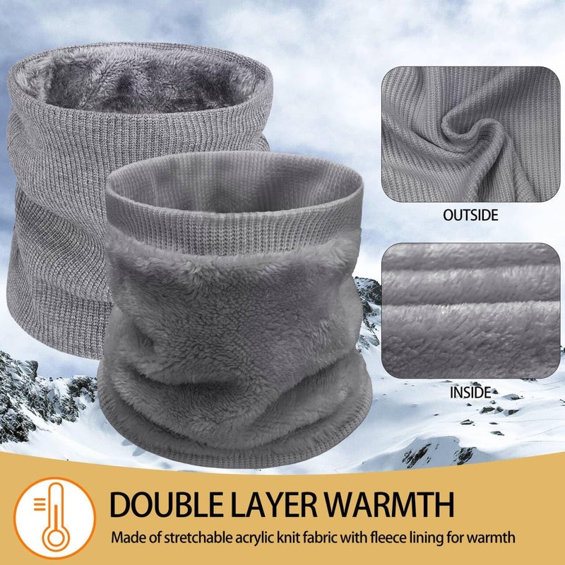 Beurlike Winter Neck Warmer Gaiters for Men Women Windproof Thermal Fleece Ski Face Mask Cover Neck Scarf for Cold Weather - Image 5